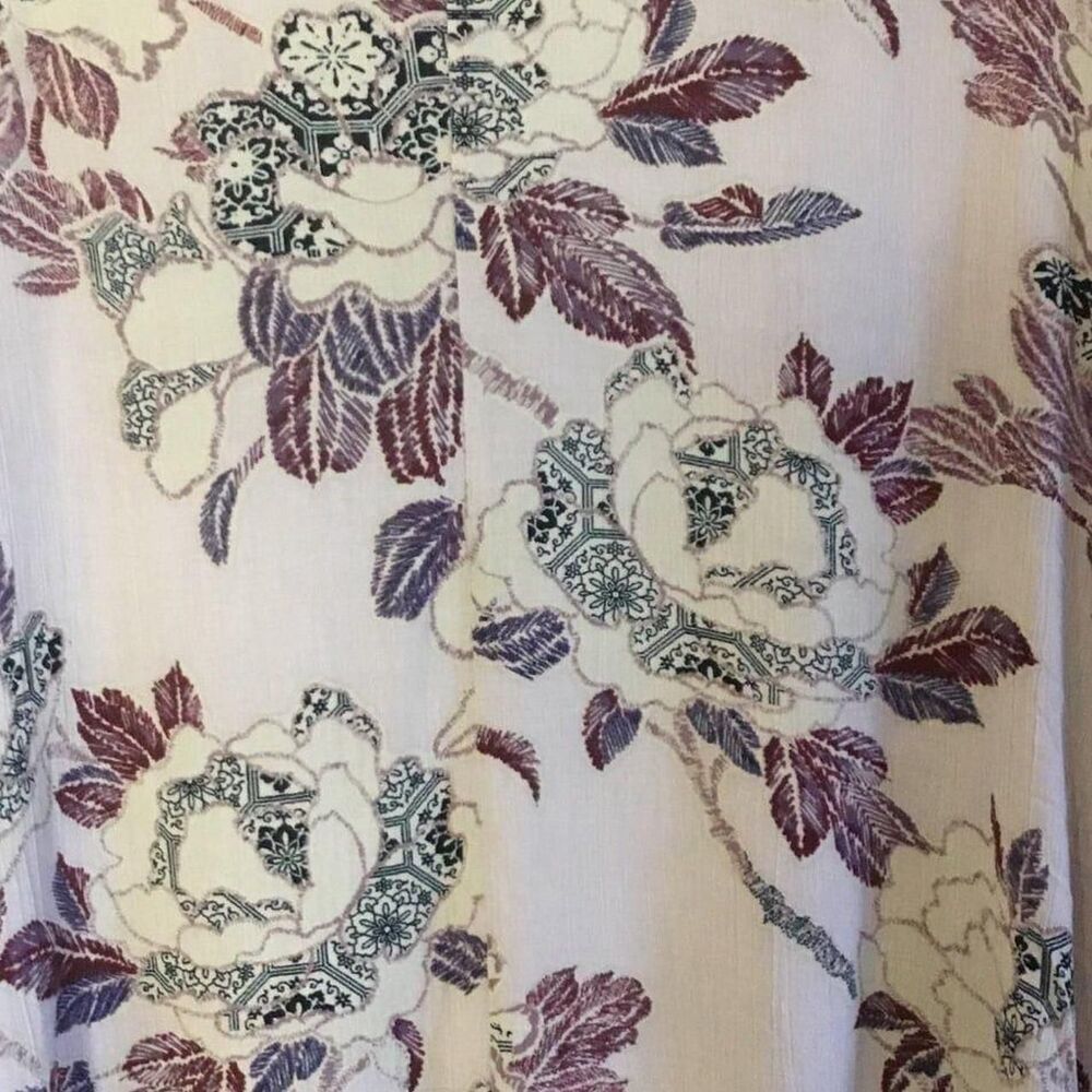 Knox rose duster coverup patchwork rose pattern witchy cottagecore fairycore M - Picture 4 of 5